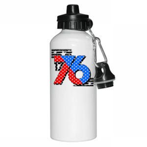 July 4th 1776 Stars And Stripes Aluminum Water Bottle