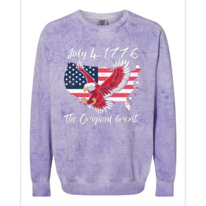 July 4 1776 Original Brexit Independence Day Colorblast Crewneck Sweatshirt