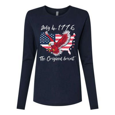 July 4 1776 Original Brexit Independence Day Womens Cotton Relaxed Long Sleeve T-Shirt