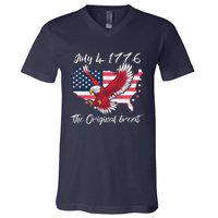 July 4 1776 Original Brexit Independence Day V-Neck T-Shirt