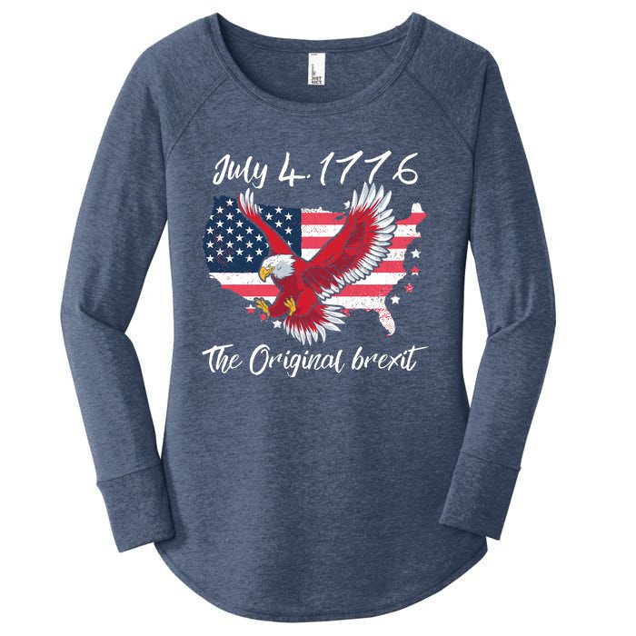 July 4 1776 Original Brexit Independence Day Women's Perfect Tri Tunic Long Sleeve Shirt