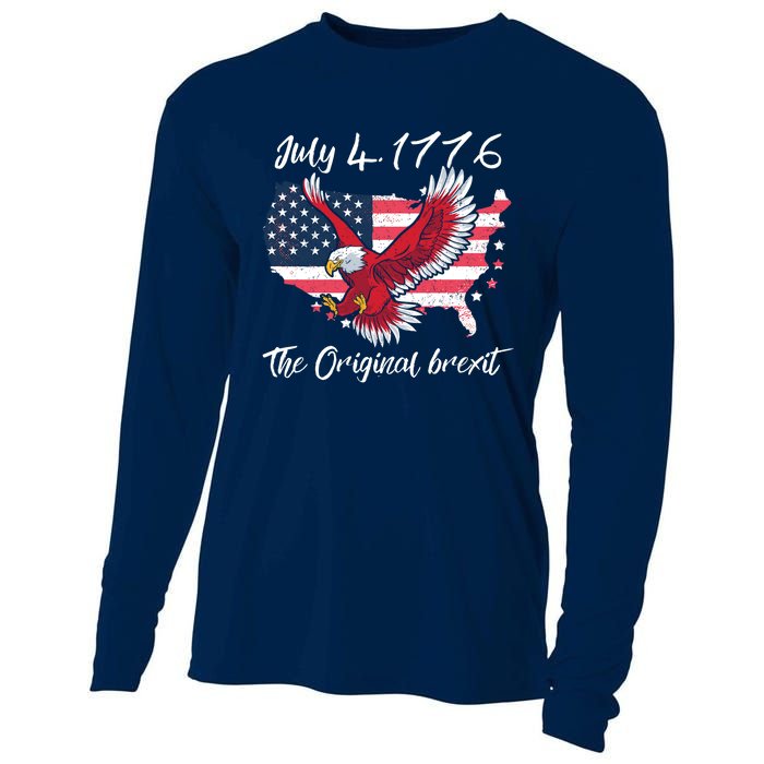 July 4 1776 Original Brexit Independence Day Cooling Performance Long Sleeve Crew