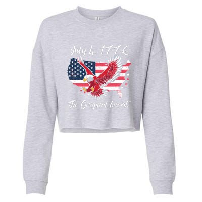 July 4 1776 Original Brexit Independence Day Cropped Pullover Crew