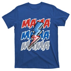 July 4th American Flag Mama Bolt Cool Gift T-Shirt