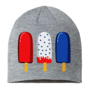 July 4th American Flag Popsicle Sustainable Beanie