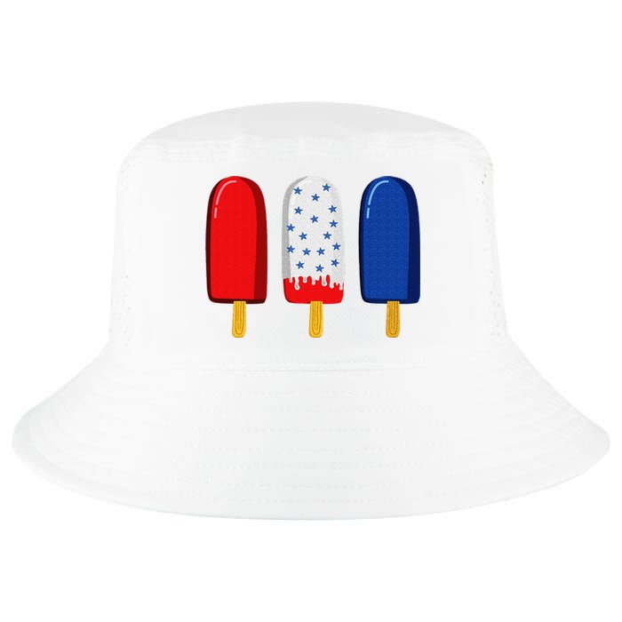 July 4th American Flag Popsicle Cool Comfort Performance Bucket Hat