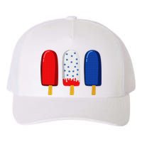 July 4th American Flag Popsicle Yupoong Adult 5-Panel Trucker Hat