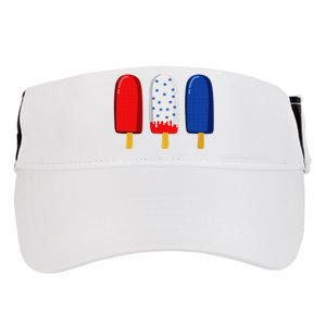 July 4th American Flag Popsicle Adult Drive Performance Visor