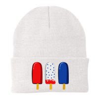 July 4th American Flag Popsicle Knit Cap Winter Beanie