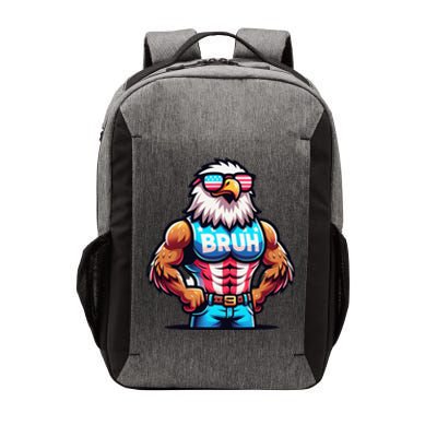 July 4th Bruh Eagle American Flag Vector Backpack