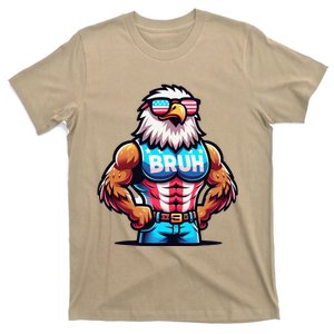 July 4th Bruh Eagle American Flag T-Shirt