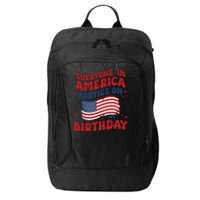 July 4th Birthday City Backpack