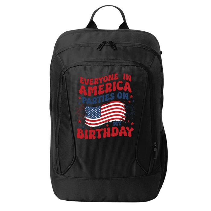 July 4th Birthday City Backpack