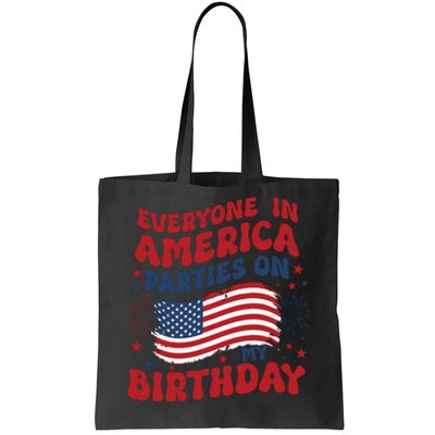 July 4th Birthday Tote Bag