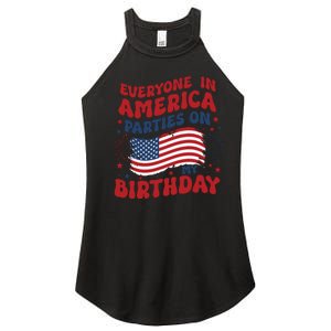 July 4th Birthday Women's Perfect Tri Rocker Tank