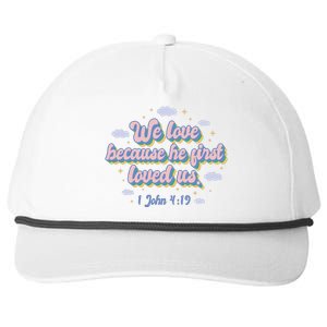 John 4:19 Bible Quote Snapback Five-Panel Rope Hat