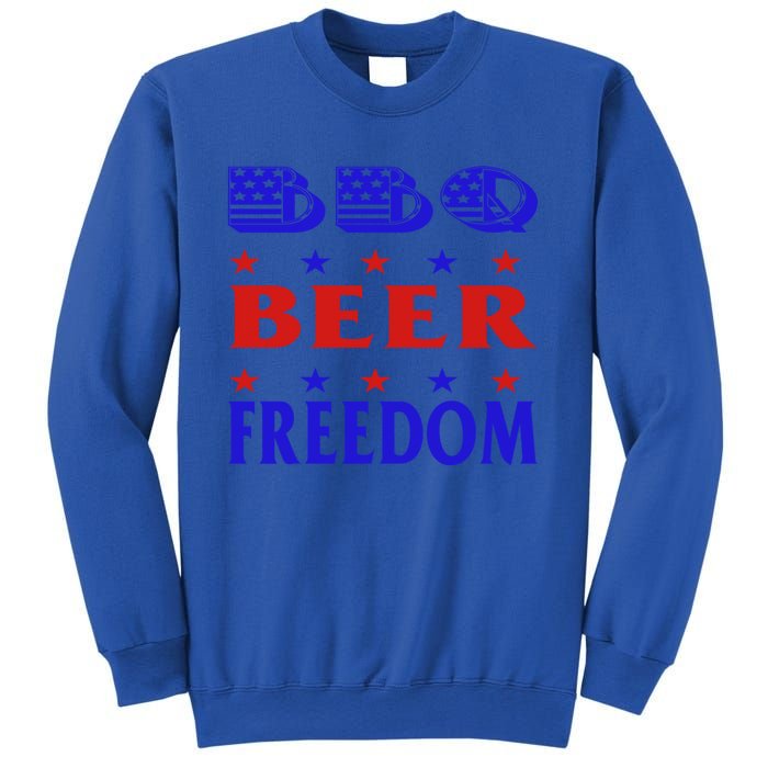 July 4 Celebrate Freedom Good Beer Great Bbq Gift Sweatshirt