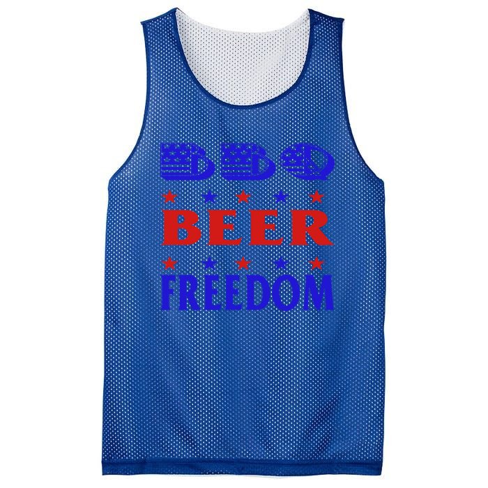 July 4 Celebrate Freedom Good Beer Great Bbq Gift Mesh Reversible Basketball Jersey Tank