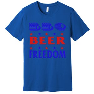 July 4 Celebrate Freedom Good Beer Great Bbq Gift Premium T-Shirt