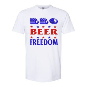 July 4 Celebrate Freedom Good Beer Great Bbq Gift Softstyle CVC T-Shirt