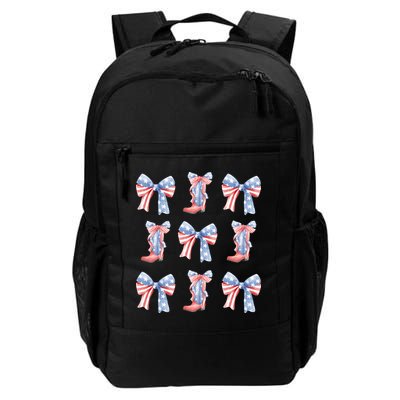 July 4th Coquette Bow America Retro Backpack