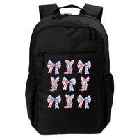 July 4th Coquette Bow America Retro Backpack