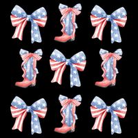 July 4th Coquette Bow America Retro Backpack