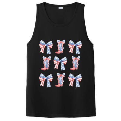 July 4th Coquette Bow America Retro PosiCharge Competitor Tank