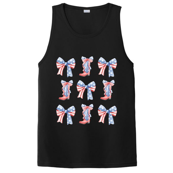 July 4th Coquette Bow America Retro PosiCharge Competitor Tank