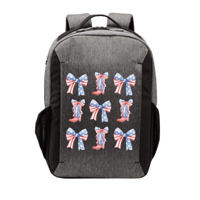 July 4th Coquette Bow America Retro Vector Backpack