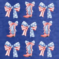July 4th Coquette Bow America Retro T-Shirt