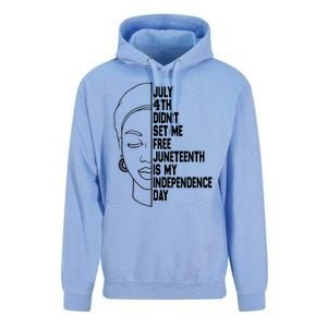 July 4th Didnt Set Me Free Junenth Is My Independence Day Cool Gift Unisex Surf Hoodie