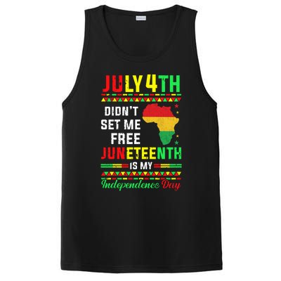 July 4th Didnt Set Me Free Junenth Is My Independence Day Gift PosiCharge Competitor Tank