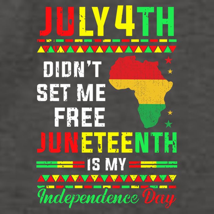 July 4th Didnt Set Me Free Junenth Is My Independence Day Gift Vector Backpack