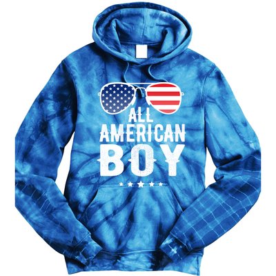 July 4th Freedom Usa Patriotic Vintage All American Gift Tie Dye Hoodie