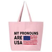 July 4th Funny My Pronouns Are Usa 25L Jumbo Tote