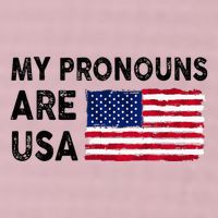 July 4th Funny My Pronouns Are Usa 25L Jumbo Tote