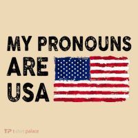 July 4th Funny My Pronouns Are Usa Drawstring Bag