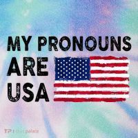 July 4th Funny My Pronouns Are Usa Legacy Tie Dye Trucker Hat