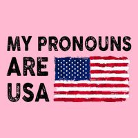 July 4th Funny My Pronouns Are Usa Short Acrylic Beanie
