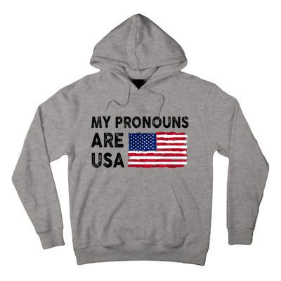 July 4th Funny My Pronouns Are Usa Tall Hoodie