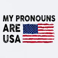 July 4th Funny My Pronouns Are Usa Sueded Cloud Jersey T-Shirt