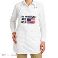 July 4th Funny My Pronouns Are Usa Apron