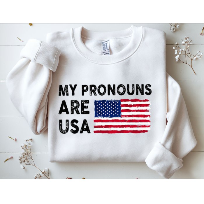 July 4th Funny My Pronouns Are Usa Sweatshirt