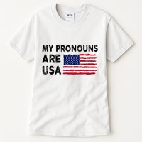 July 4th Funny My Pronouns Are Usa Tall T-Shirt