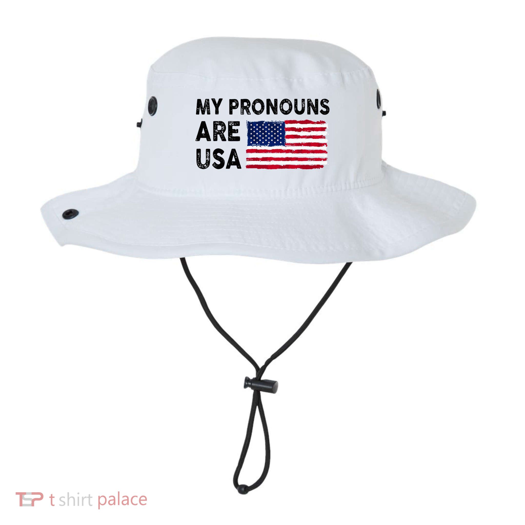 July 4th Funny My Pronouns Are Usa Bucket Hat