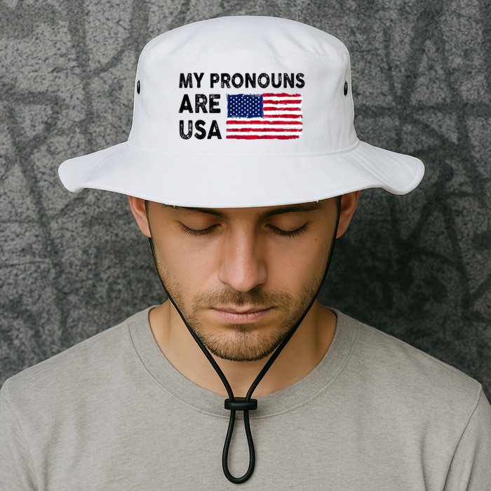 July 4th Funny My Pronouns Are Usa Bucket Hat