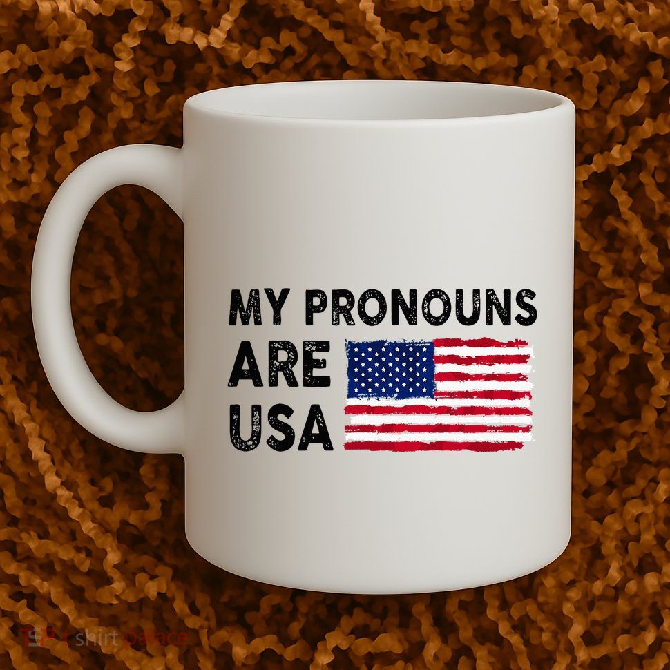 July 4th Funny My Pronouns Are Usa Mug