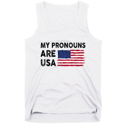 July 4th Funny My Pronouns Are Usa Tank Top