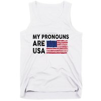 July 4th Funny My Pronouns Are Usa Tank Top